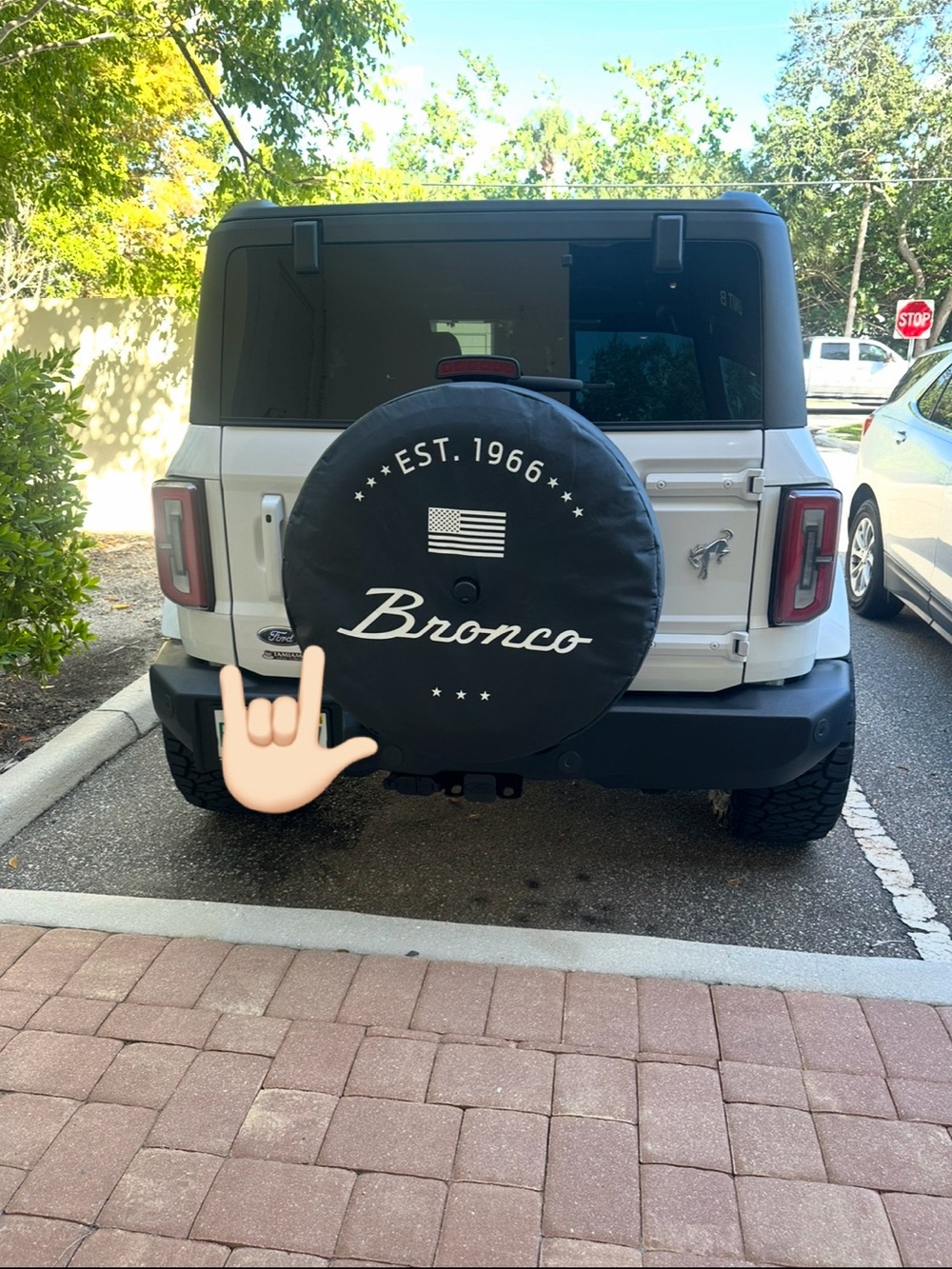Bronco Spare Tire Cover - Black